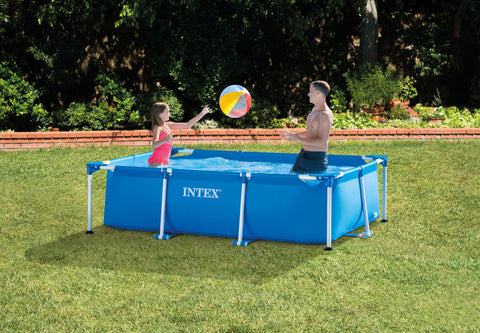 INTEX RECTANGULAR FRAME POOL 3OM X 2OM X O.75M --انتكس حوض سباحة بإطار مستطيل