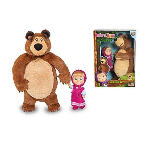 Simba Masha and the Bear Masha Doll 12cm and Bear 25cm--دمية ماشا و الدب