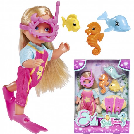 Simba Evi Love Sea Fun Doll in Diving Suit--دمية في بدلة الغوص ايفي لوف من سيمبا