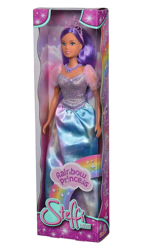 Simba Steffi Love Rainbow Princess Toy Figure, Assorted--لعبة مجسم الاميرة رينبو من ستيفي لوف، متنوعة