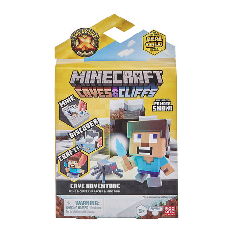 TREASURE X MINECRAFT CAVES & CLIFFS ADVENTURE WORLD PACK--ماين كرافت كيفز اند كليفس، مجموعة كيف ادفينشر من تريجور اكس