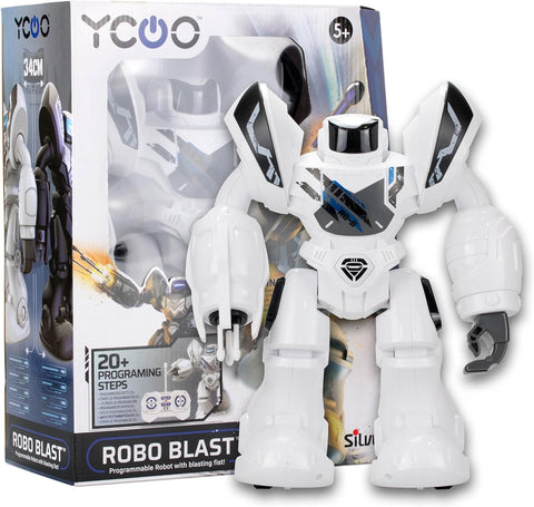 YCOO SILVERLIT ROBO BLAST  WHITE--روبوت قابل للبرمجه من سيلفرلت