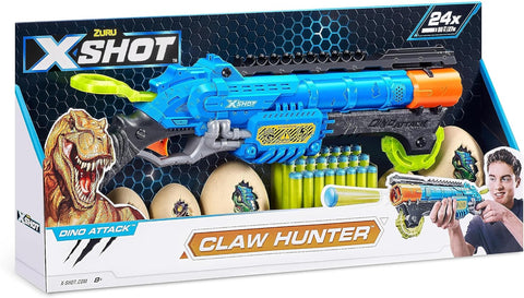 X-Shot Dino AttackEliminator(2Medium Egg,4Small Egg,24Darts)-- مزيل هجوم دينو إكس شوت (2 بيضة متوسطة، 4 بيضة صغيرة، 24 سهمًا)