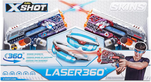 X-Shot Laser Skins S1 Laser 360 (2 Pcs)--ليزر اكس شوت جلود 1 ليزر 360 (2 قطعة)