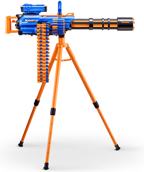 X-Shot Insanity-Motorized Age Fire Gatling Gun With Tripod--مسدس من اكس شوت مع حامل ثلاثي القوائم