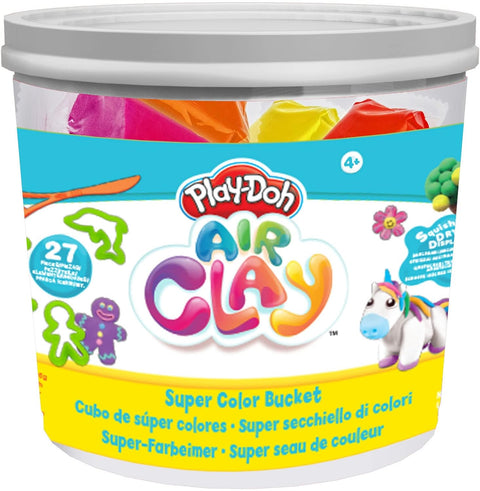 Play-Doh Air Clay Super Colour Bucket--بلي دوه- دلو المعجون المميّز