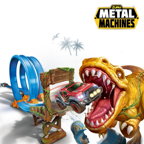 ZURU METAL MACHINES T-REX Attack Trackset --مجموعة مسارات الهجوم آلات زورو المعدنية