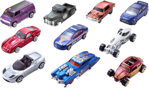 HOT WHEELS COLLECTORS TOY TRUCKS 1:64 SCALE --طقم العاب مكون من 10سيارات ستريت بيستس من هوت ويلز