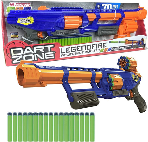 DART ZONE LEGENDFIRE POWERSHOT BLASTER--دارت زون ليجيند فاير باور شوت الناسف