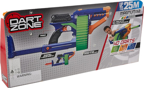 DART ZONE MAGNUM X2 SUPERDRUM BLASTER--دارت زون - جهاز الإطلاق مع الأسطوانة الخارقة