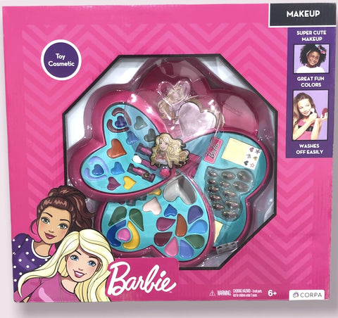 Barbie 4 Decks Heart Shape Cosmetic Case--حقيبة مستحضرات التجميل على شكل قلب من باربي مكونة من 4 طوابق