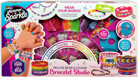 Shimmer N Sparkle Deluxe Bead & Charm Bracelet Studio--استوديو شيمر اند سبارك الأساور