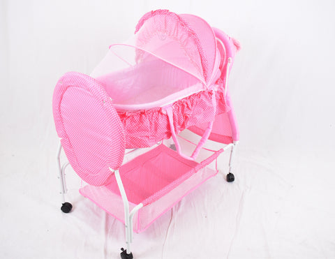 Amla BABY- BABY BED PINK  C003P--املا بيبي -هندول حديد وردي