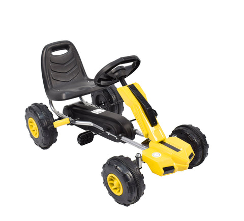 AMLA PEDAL CAR yellow FOR ( 3 Years to 8 years )--املا -سيارة بدالة كفر بلاستيك اصفر